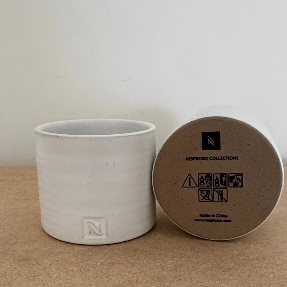 Nespresso Light Gray Ceramic Cups - Picture 3 of 4